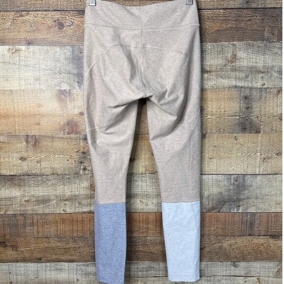 Outdoor Voices Dipped 7/8 Leggings Tan Blue Size Small - Picture 4 of 9